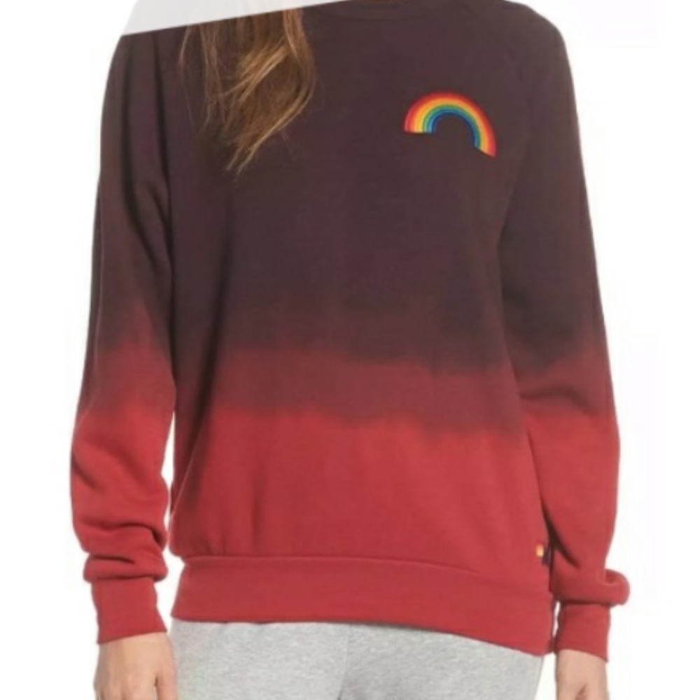 AVIATOR NATION RAINBOW OMBRÉ CREWNECK